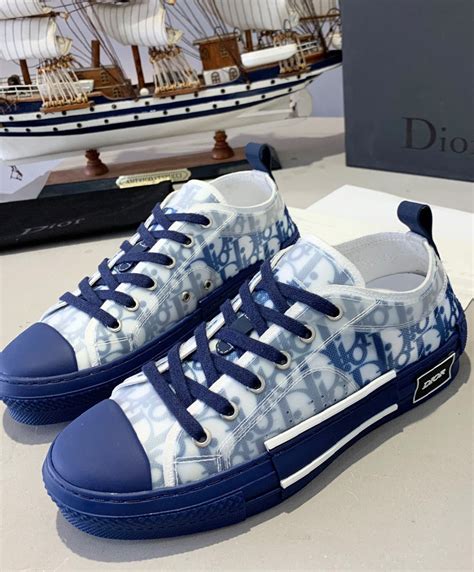 christian Dior blue sneakers